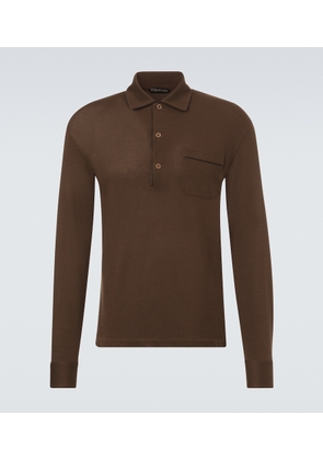 Tom Ford Silk and cotton pique polo shirt