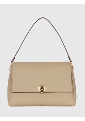 TORY BURCH Charlie Large Smooth Leather Shoulder Bag with Double T Logo