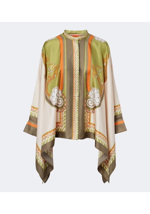 La DoubleJ Foulard printed silk twill shirt