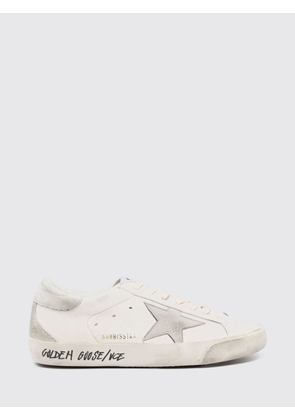 GOLDEN GOOSE Low-Top Leather and Suede Sneakers with Distressed Design