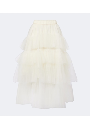 Simone Rocha Ruffled tulle midi skirt