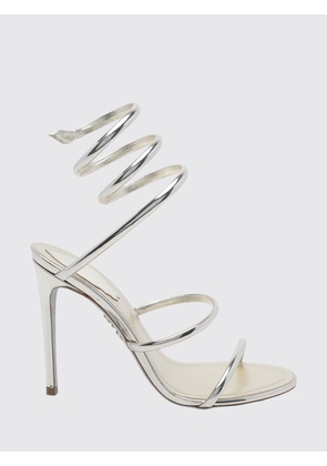 RENE CAOVILLA Cleo Patent Leather Snake-Coil Sandals with Stiletto Heel