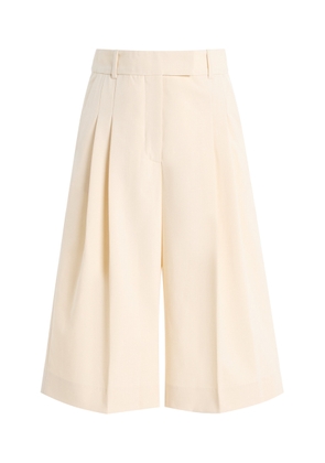 By Malene Birger Cymbaria Pleated Mid-Rise Knee-Length Shorts - Moda Operandi