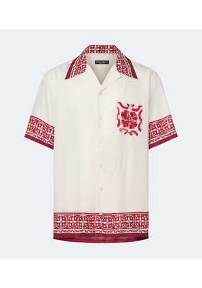 Dolce&Gabbana Majolica silk jacquard shirt