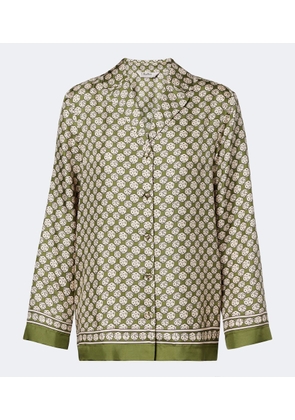 'S Max Mara Printed silk twill shirt
