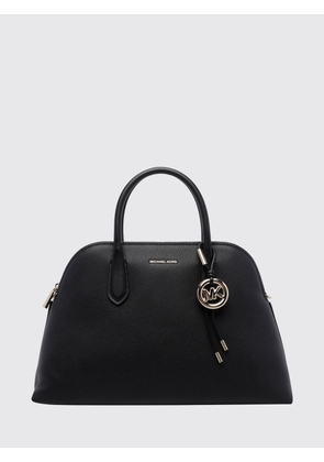Michael Kors Freddie Leather Handbag with MK Monogram and Logo Charm