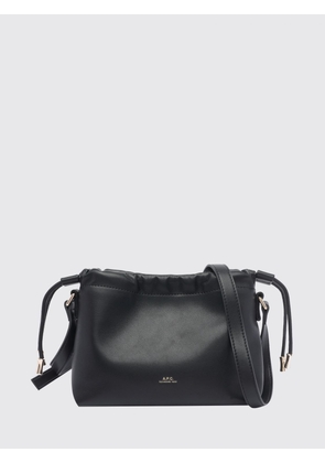 A. P.C. Ninon Mini Synthetic Leather Crossbody Bag with Drawstring Closure