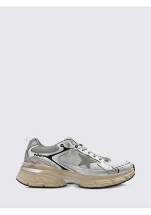 GOLDEN GOOSE Lightstar Low-Top Sneakers in Nappa and Mesh with Distressed Effect