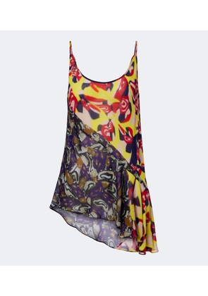 Dries Van Noten Printed asymmetric top