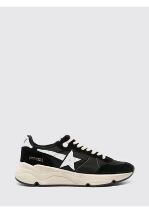 GOLDEN GOOSE Running Sole Low-Top Sneakers in Nylon and Suede with Distressed Effect