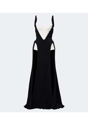 Mugler re/edit Jeu de Paume crepe gown