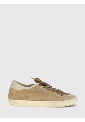 GOLDEN GOOSE Super-Star Suede Calf Leather Sneakers with Distressed Effect
