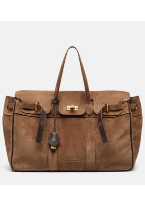 Brunello Cucinelli Large suede tote bag