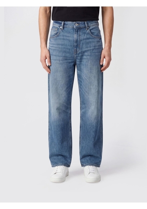 7 FOR ALL MANKIND Mount Wide-Leg Jeans in Cotton Denim with Five Pockets
