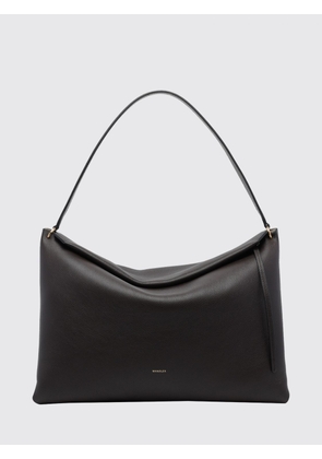 WANDLER Penelope Large Calf Leather Shoulder Bag with Zip Closure