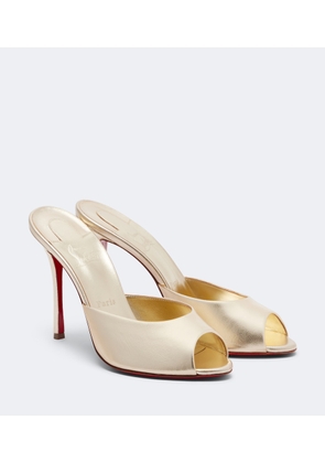 Christian Louboutin Me Dolly metallic leather mules