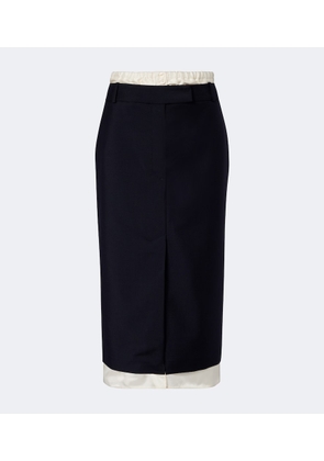 Rohe Wool and mohair midi skirt