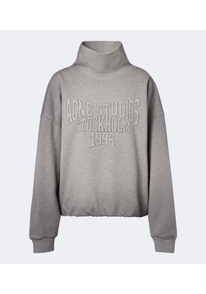 Acne Studios Logo cotton fleece sweatshirt