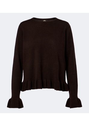Jardin des Orangers Ruffled virgin wool and cashmere sweater