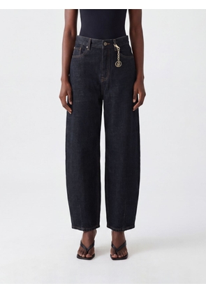 LIU JO High-Waisted Wide Leg Five-Pocket Jeans in Cotton Denim