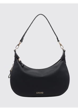 LIU JO Synthetic Leather Hobo Bag with Monogram and Removable Strap