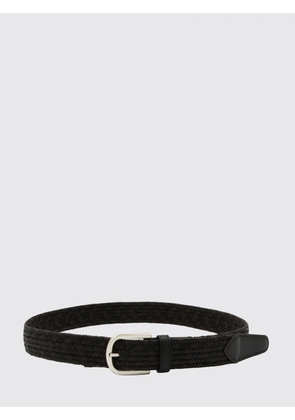 CANALI Braided Cotton-Blend Belt with Pin Buckle