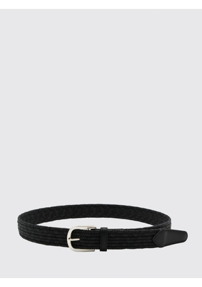 CANALI Braided Cotton-Blend Belt with Pin Buckle