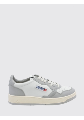AUTRY Medalist Low Two-Tone Calfskin and Suede Trainers