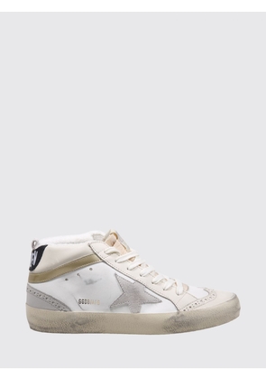 GOLDEN GOOSE Mid-Star Leather and Suede Sneakers with Distressed Effect