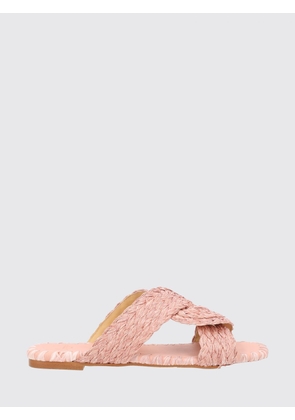 CASTAÑER Padme Woven Raffia Mules with Low Heel