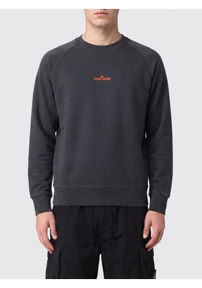 STONE ISLAND Slim Fit Cotton Sweatshirt with Printed Compass Logo