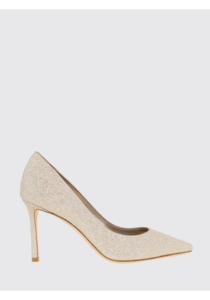 JIMMY CHOO Glitter Leather Pumps with High Stiletto Heel