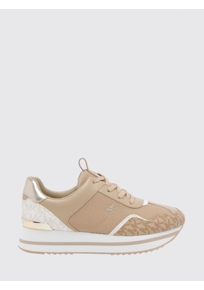 Michael Kors Raina Platform Sneakers in Monogram Canvas and Mesh with Platform Sole
