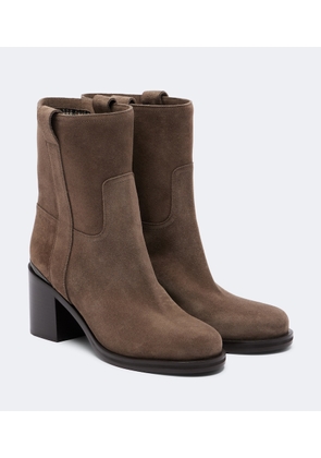 Brunello Cucinelli Monili suede ankle boots