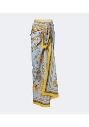 La DoubleJ Printed cotton beach cover-up