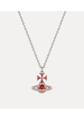 Vivienne Westwood Mila Pendant Necklace -Platinum-garnet-cz -Platinum-garnet-cz Women