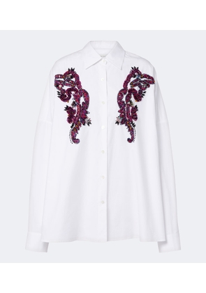Dries Van Noten Embellished cotton shirt