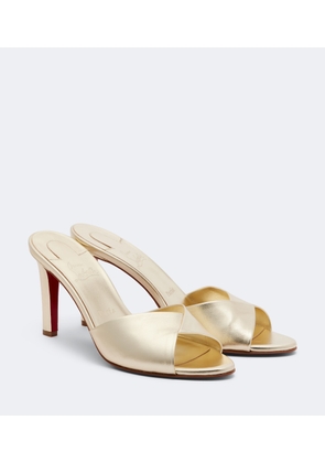 Christian Louboutin Fanny metallic leather mules
