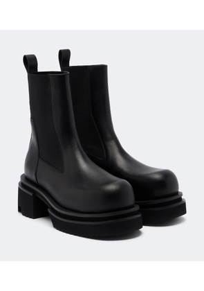 Rick Owens Beatle leather platform Chelsea boots