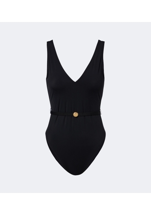 Tory Burch Double T belted swimsuit