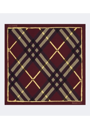 Burberry Burberry Check silk twill scarf