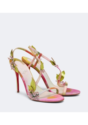 Christian Louboutin Rosa Fruit embellished satin sandals