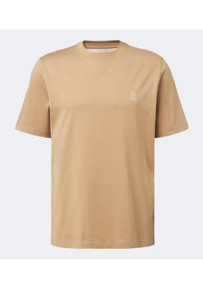 Brunello Cucinelli Logo cotton jersey T-shirt