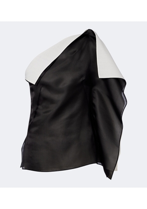 Rohe Draped one-shoulder silk top