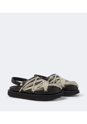 Rick Owens Megalace leather mules