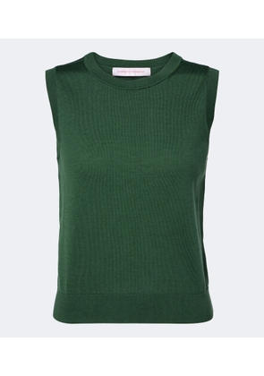 Carolina Herrera Silk and cotton tank top