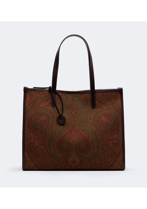 Etro Arnica Large coated canvas tote bag
