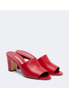 Manolo Blahnik Rapalla leather mules