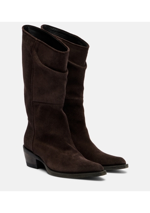 Khaite Clive suede knee-high boots