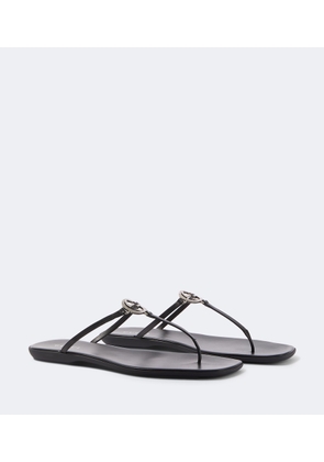 Gucci Interlocking G leather thong sandals
